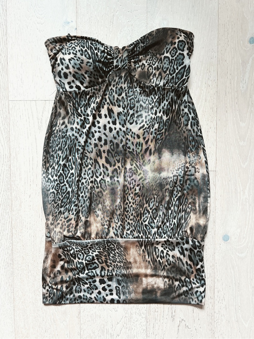 Vintage 2003 GUESS | Leopard Print Y2K Bubble Dress